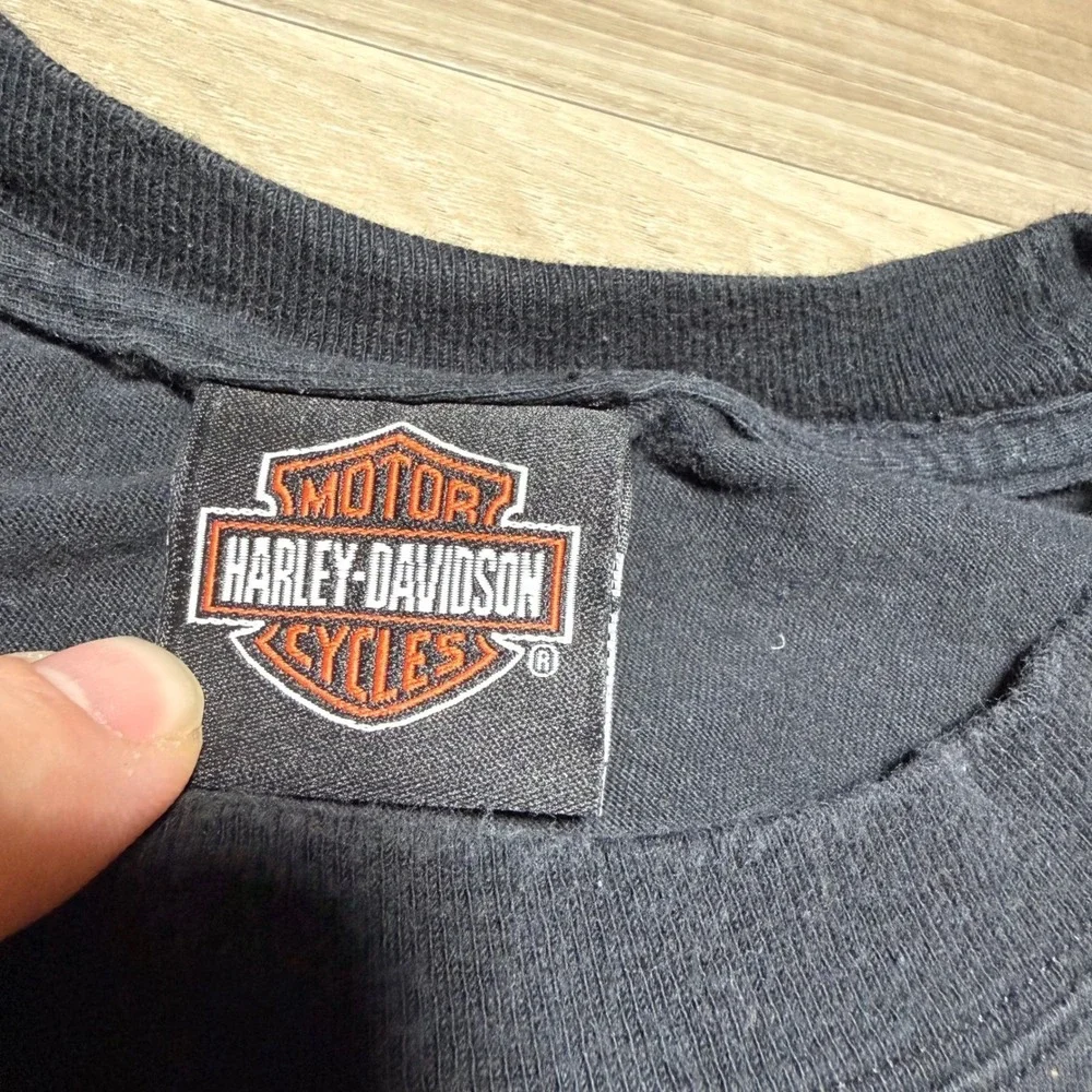 Harley-Davidson T-Shirt Mens 2XL Black Orlando Florida Skull Wrench Graphic 2014